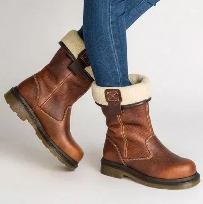Hayden | Orthopedic Shearling-Lined Winter Leather Boots