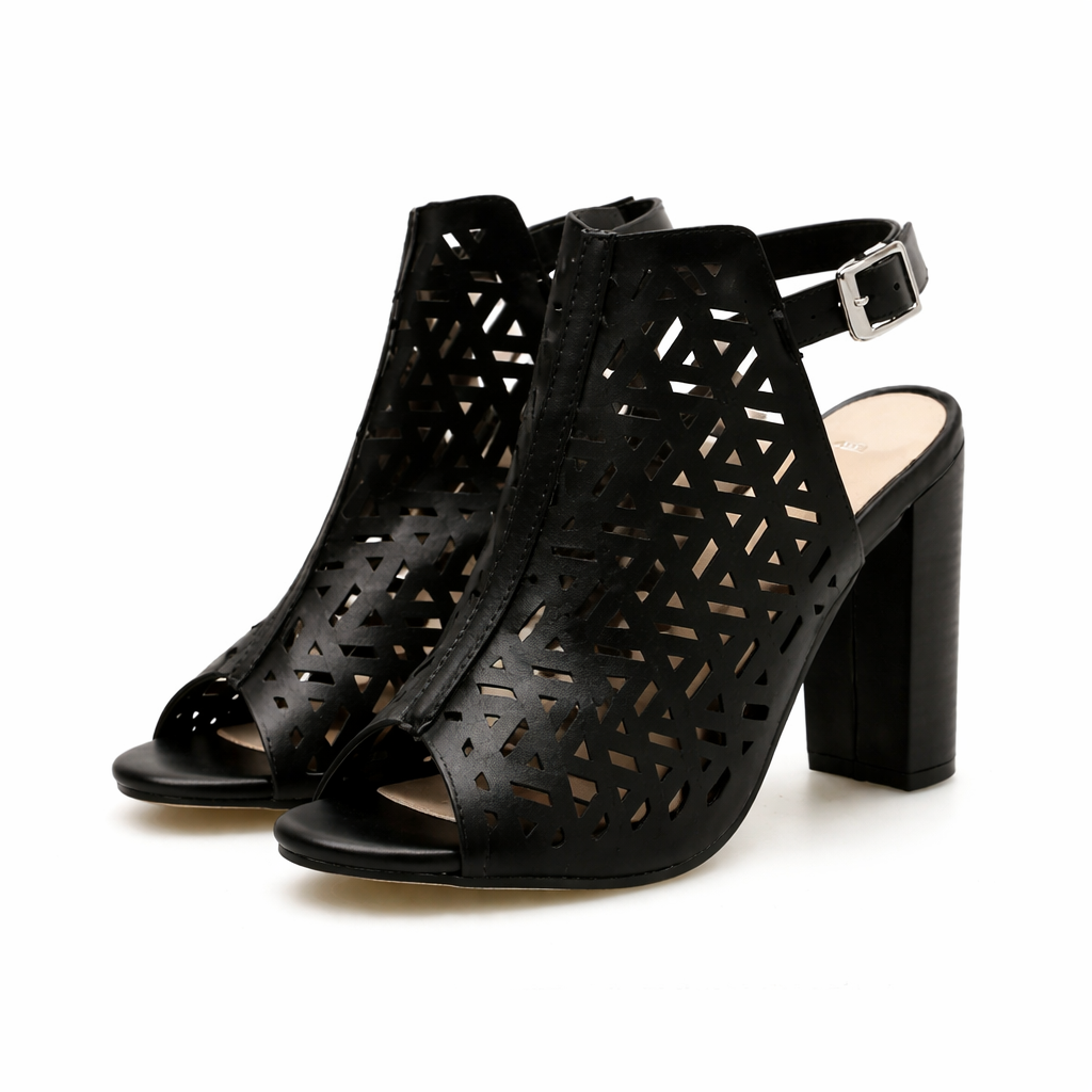 Giorgia | Orthopedic Cut-Out Block Heel Sandals
