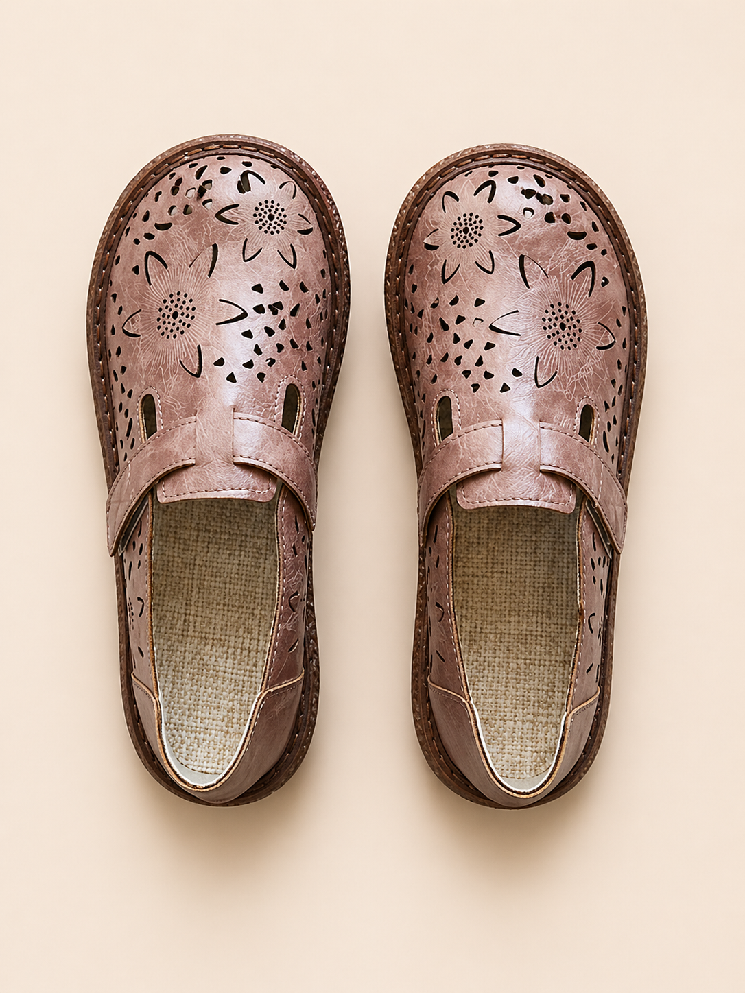 Juliana | Women’s Orthopedic Cutout Leather Comfort Shoes