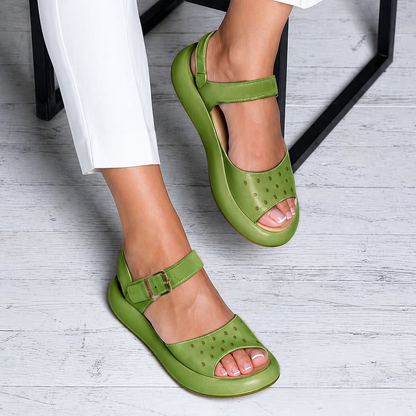 Josie | Women’s Orthopedic Mary Jane Comfort Flats with Adjustable Strap