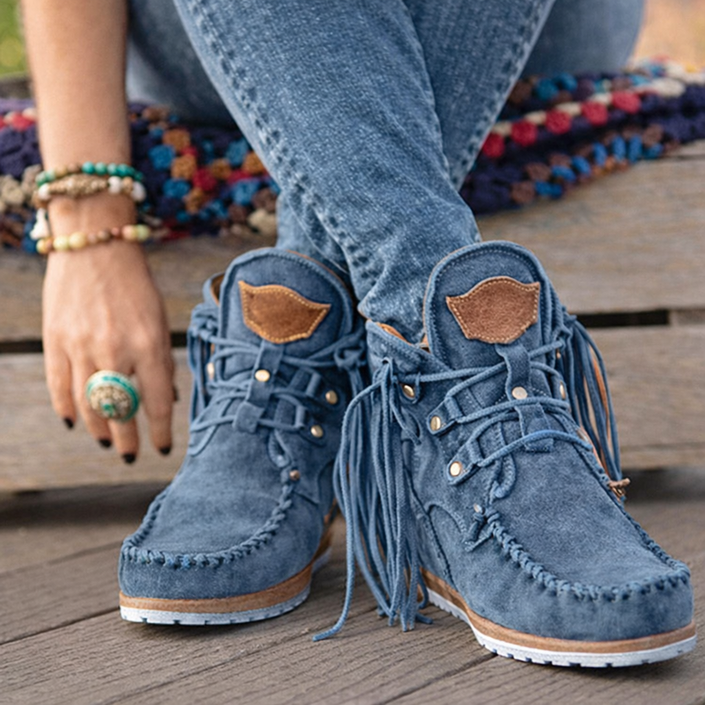 Delaney | Women’s Orthopedic Suede Moccasin Ankle Boots