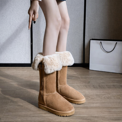 Alexa | Orthopedic High Tube Foldable Warm Fur Boots