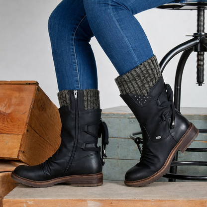 Mavis | Cozy Suede Cuff Orthopedic Winter Boots
