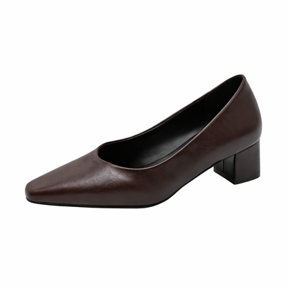 OrthoCare Square Toe Mid-Heel Shoes - Comfort Fit