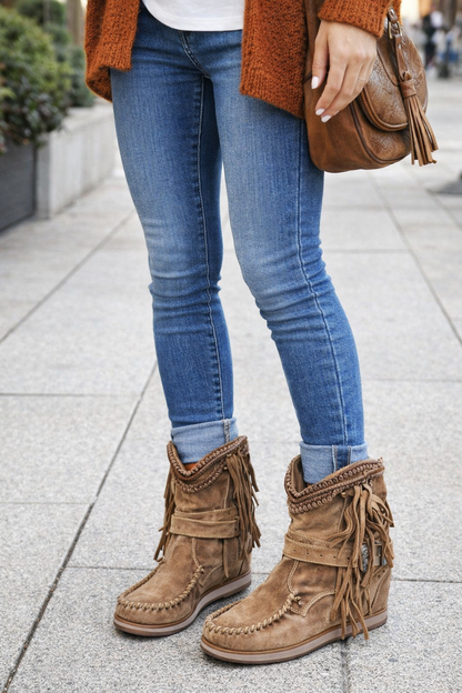 OrthoCare Tassel Ankle Boots – Premium Comfort