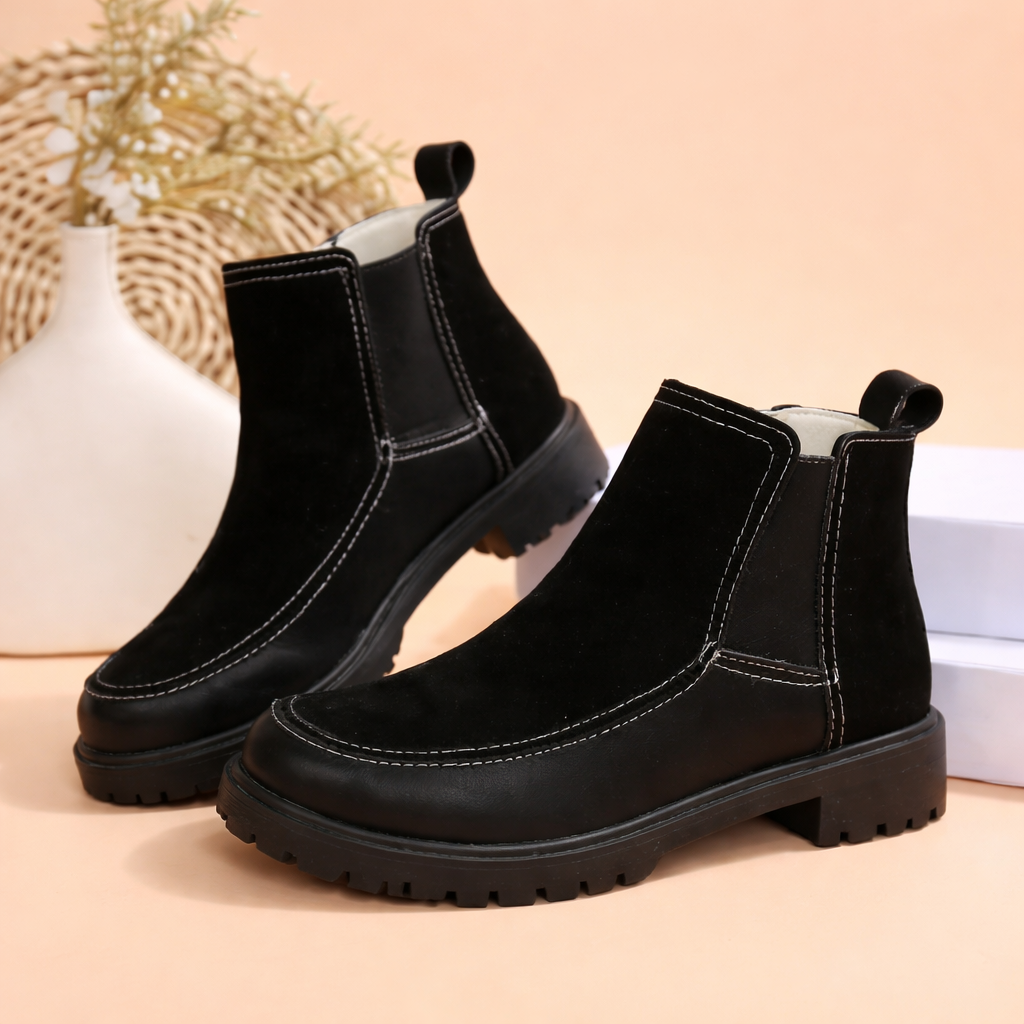 OrthoCare Platform Ankle Boots - Supportive Comfort
