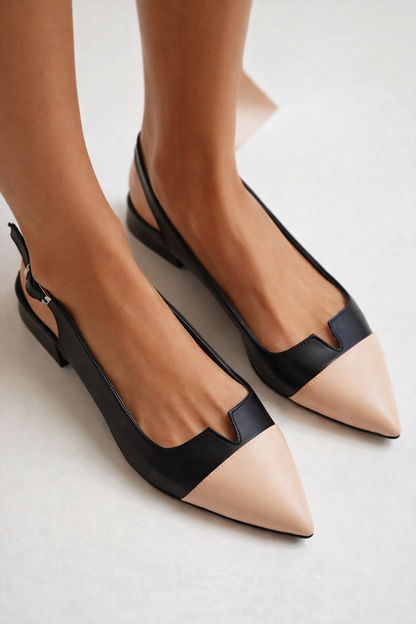 OrthoCare Pointed Flats - Color Block Comfort