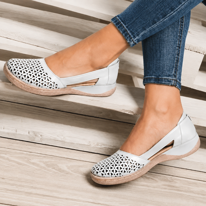 Bluma | Women’s Orthopedic Perforated Slingback Comfort Flats
