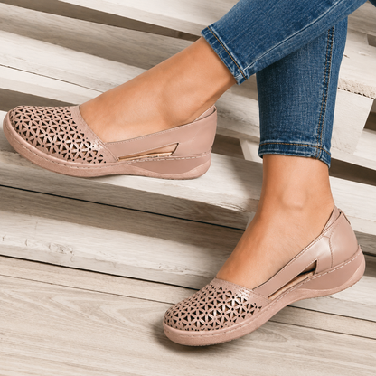 Bluma | Women’s Orthopedic Perforated Slingback Comfort Flats