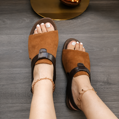 Brunella | Women’s Orthopedic Minimalist Buckle Strap Comfort Sandals