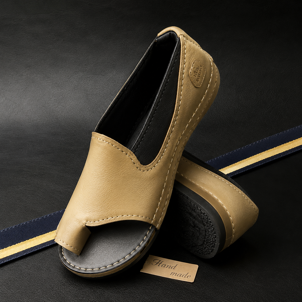 Priscilla | Women’s Orthopedic Peep Toe Comfort Flats