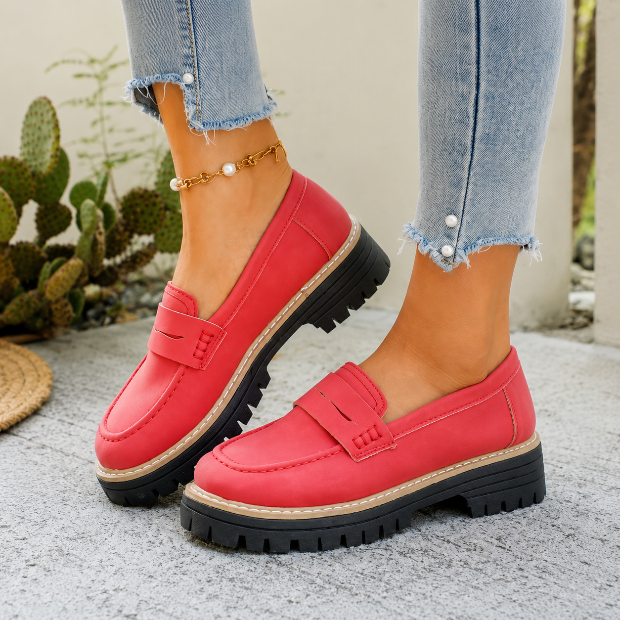 Blaithin | Women’s Orthopedic Chunky Sole Loafer Shoes