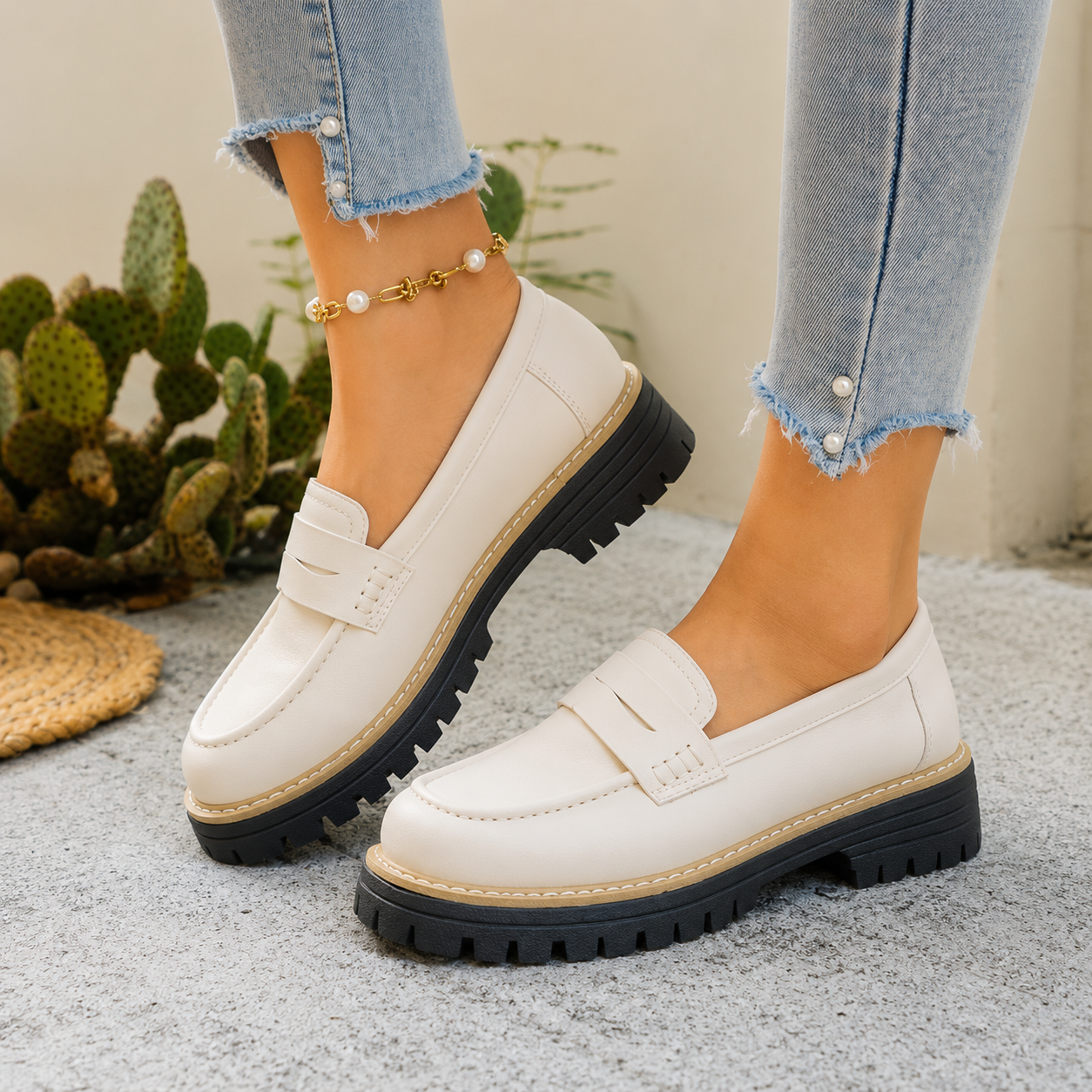 Blaithin | Women’s Orthopedic Chunky Sole Loafer Shoes