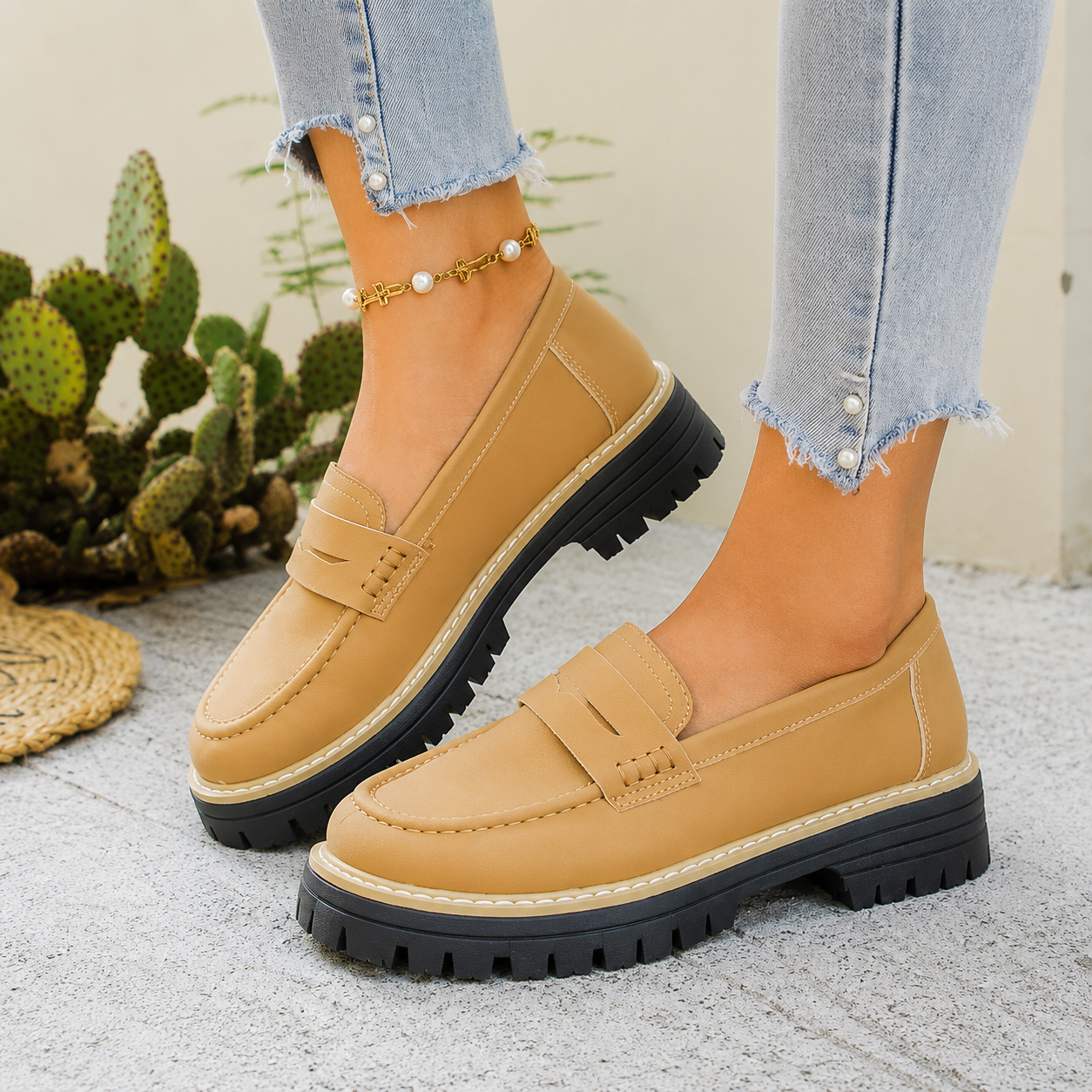 Blaithin | Women’s Orthopedic Chunky Sole Loafer Shoes