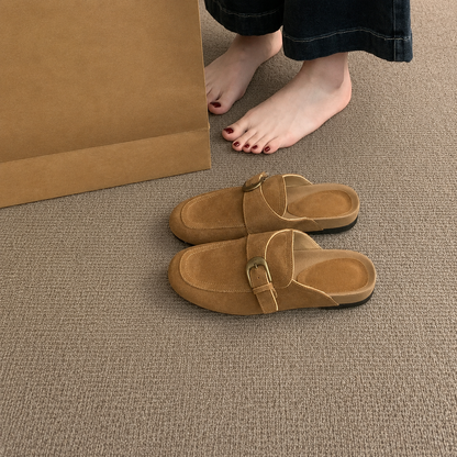 Bryony | Women’s Orthopedic Buckle Cork Slide Sandals