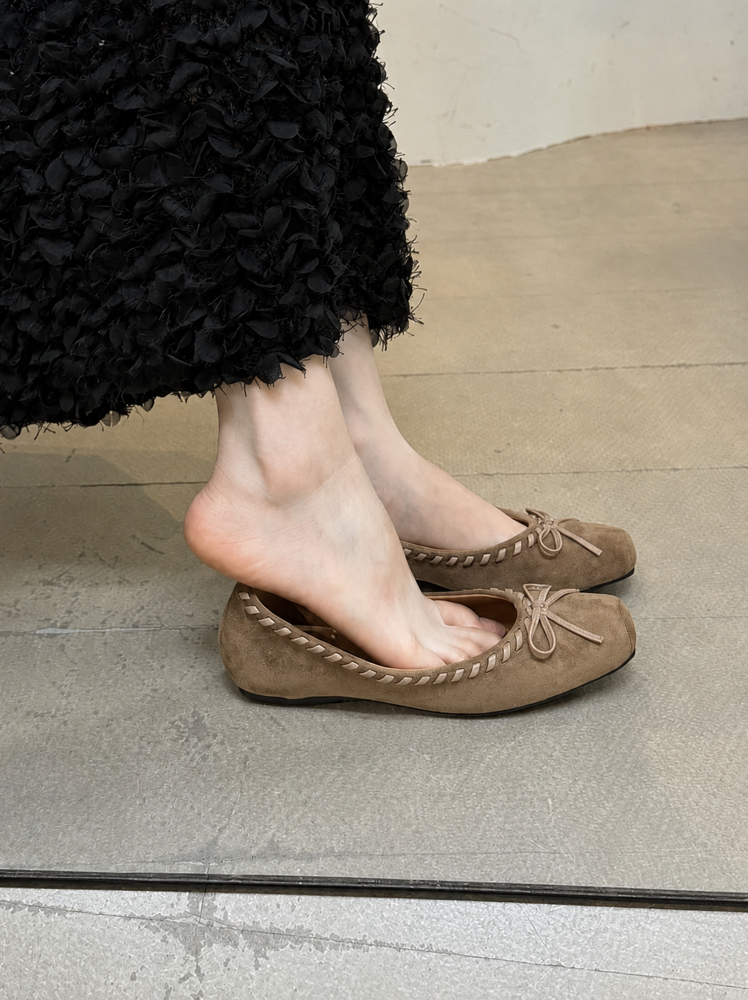 Cyra | Women’s Orthopedic Suede Ballet Flat Shoes