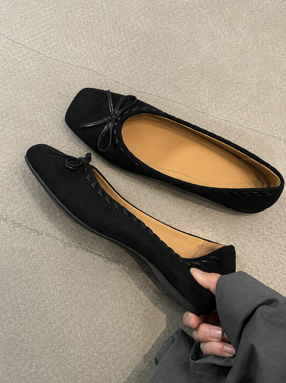 Cyra | Women’s Orthopedic Suede Ballet Flat Shoes