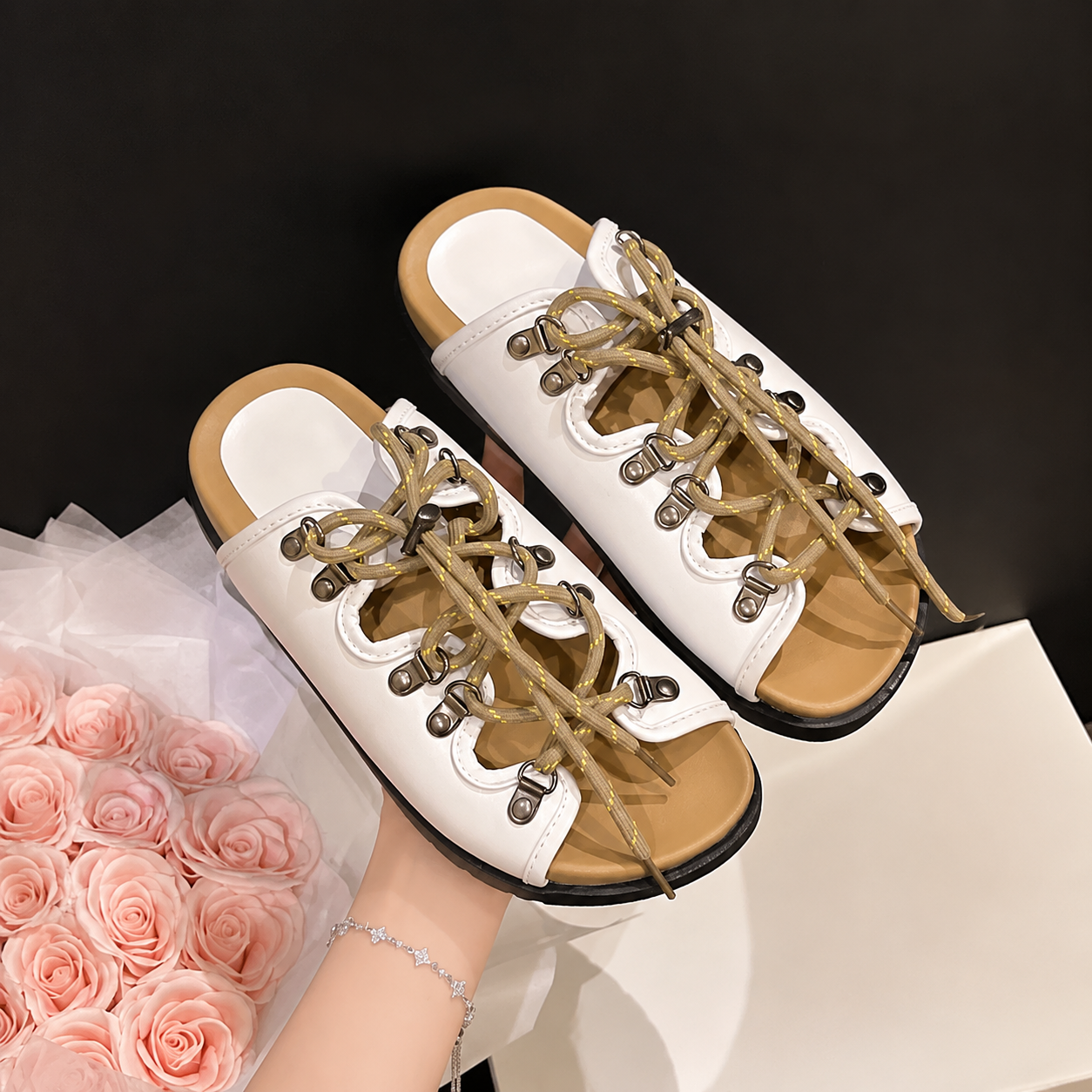 Cassiane | Women’s Orthopedic Retro Lace-Up Casual Sneakers