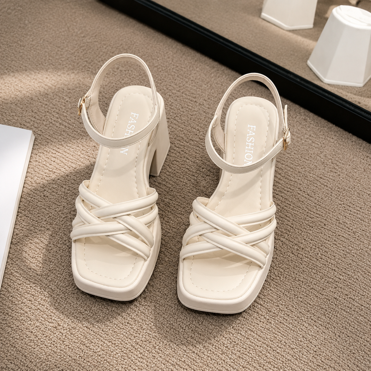 Emelisse | Women’s Orthopedic Strappy Platform Block Heel Sandals