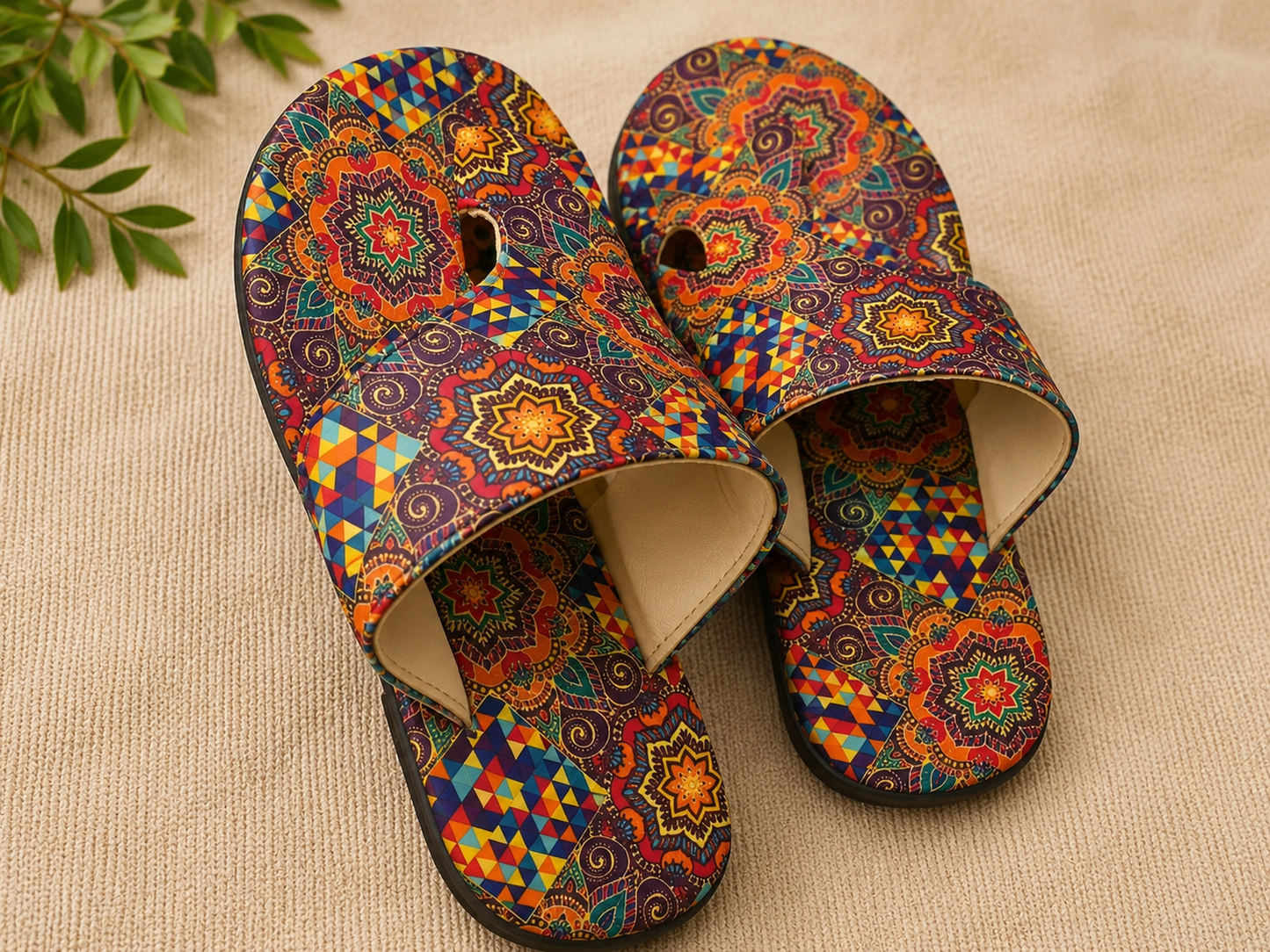 Henriette | Women’s Orthopedic Boho Printed Flat Sandals