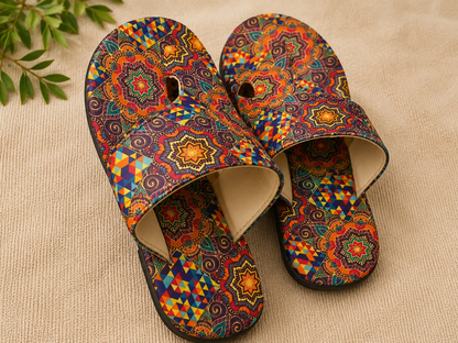Henriette | Women’s Orthopedic Boho Printed Flat Sandals