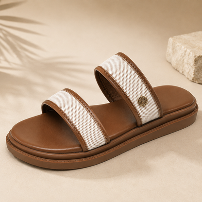 Kaelith | Women’s Orthopedic Double Strap Comfort Slide Sandals