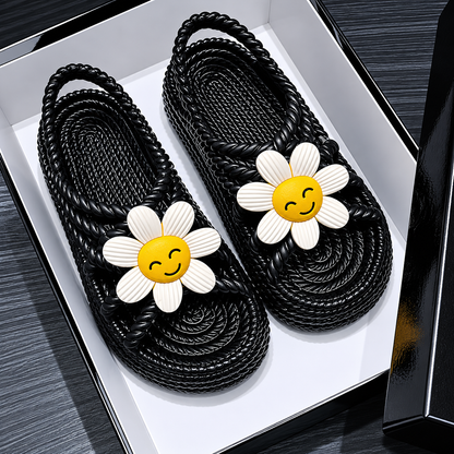 Kaiarose | Women’s Orthopedic Floral Woven Flat Sandals