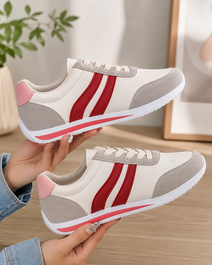 Kamora | Women’s Orthopedic Retro Stripe Walking Sneakers