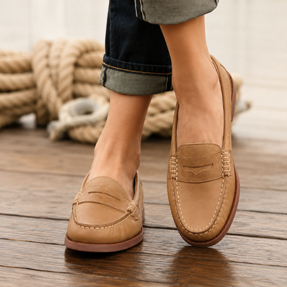 Arthur | Classic Leather Slip-On Loafers with Orthopedic Comfort Sole
