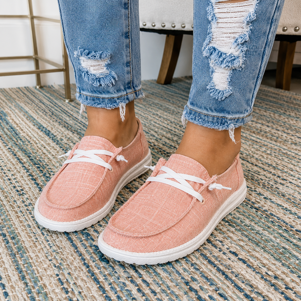 OrthoCare Women's Lace-Up Flat Casual Shoes