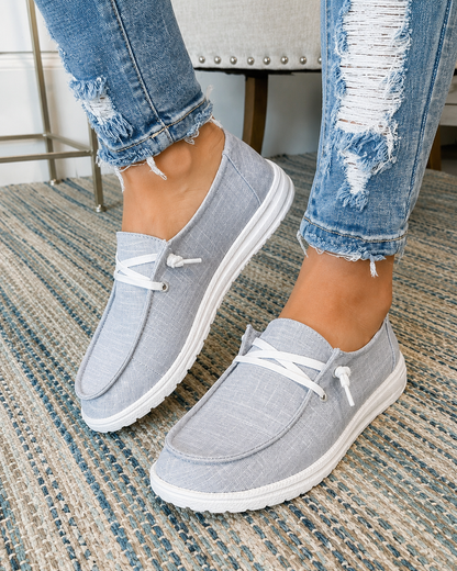 OrthoCare Women's Lace-Up Flat Casual Shoes