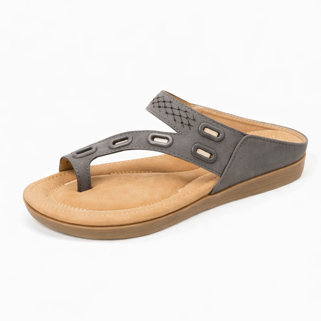 OrthoCare Women’s Comfy Summer Slippers - Flat Heel