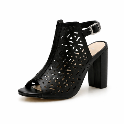 Giorgia | Orthopedic Cut-Out Block Heel Sandals