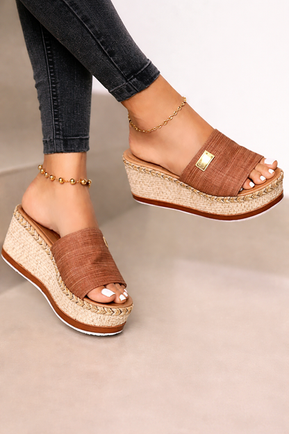 OrthoCare Platform Wedge Sandals - Unique Elegance