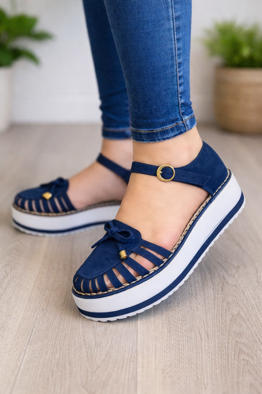 OrthoCare Platform Sandals With A Single Buckle