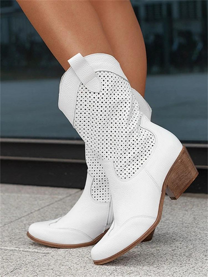 Journee | Orthopedic Women’s Western Cowboy Mid-Calf Boots