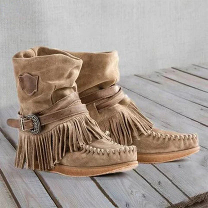 Harmony | Orthopedic Fringe Suede Ankle Boots