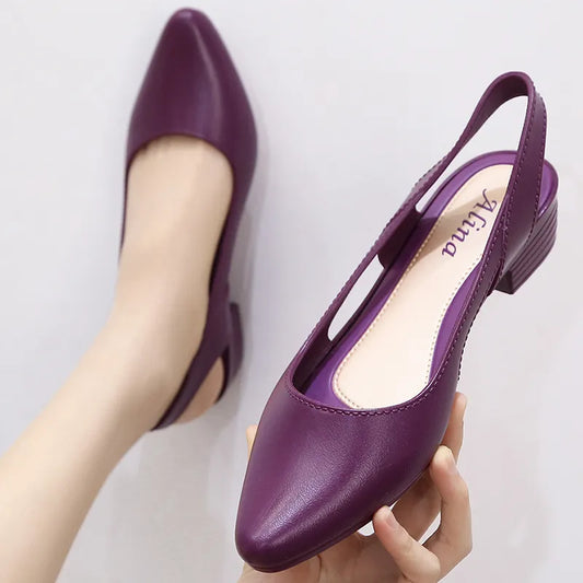 Callie | Orthopedic Slingback Low-Heel Pumps – Elegant Everyday Comfort