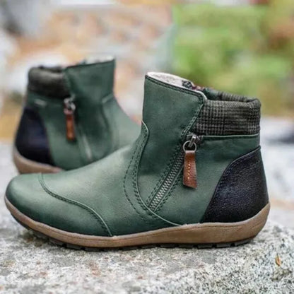 Danica | Orthopedic Zipper Ankle Boots with Non-Slip Sole