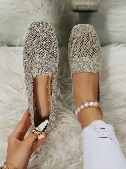 Rose | Women’s Orthopedic Knitted Slip-On Comfort Flats