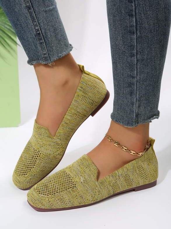 Rose | Women’s Orthopedic Knitted Slip-On Comfort Flats