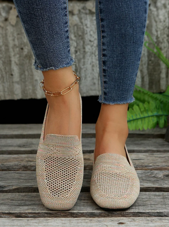 Rose | Women’s Orthopedic Knitted Slip-On Comfort Flats