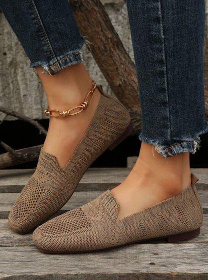 Rose | Women’s Orthopedic Knitted Slip-On Comfort Flats