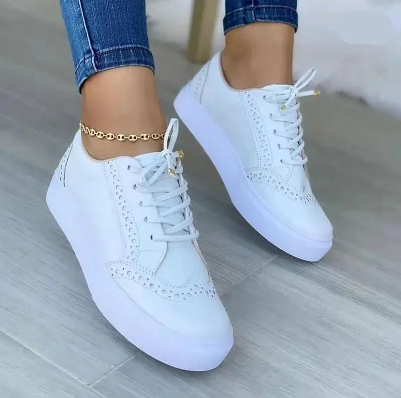 Hattie | Orthopedic Platform Casual Lace-Up Sneakers