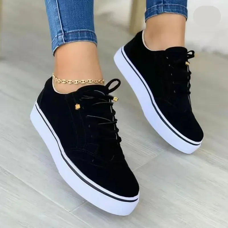 Hattie | Orthopedic Platform Casual Lace-Up Sneakers