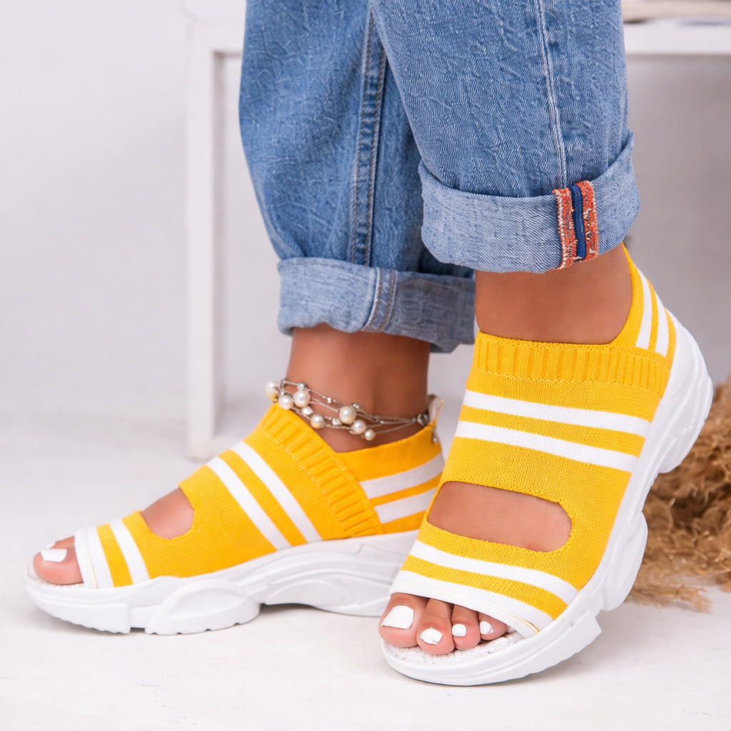 OrthoCare Woven Fluff Sandals - Comfort And Unique Style
