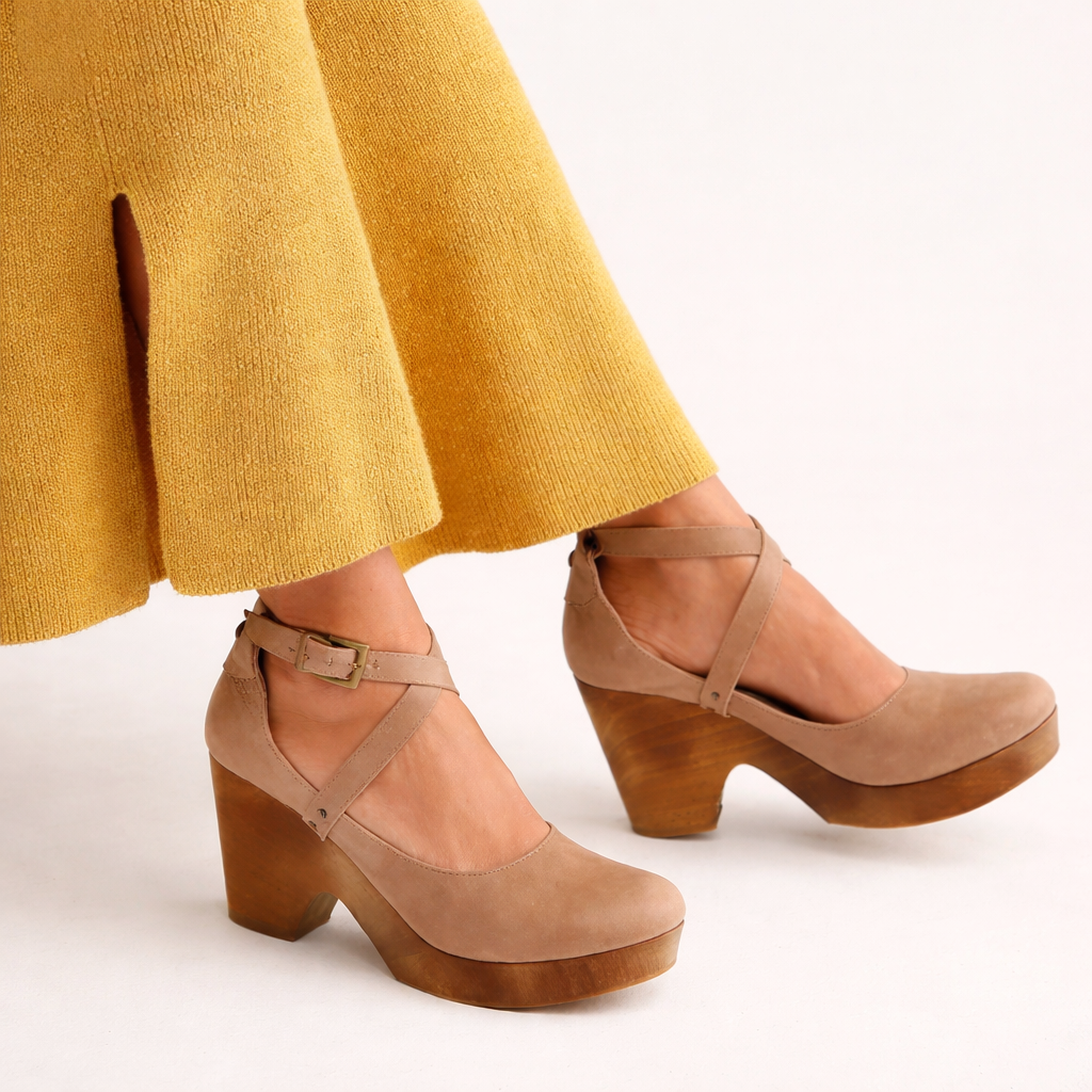Cora | Orthopedic Block Heel Mary Jane Sandals – Vintage-Inspired