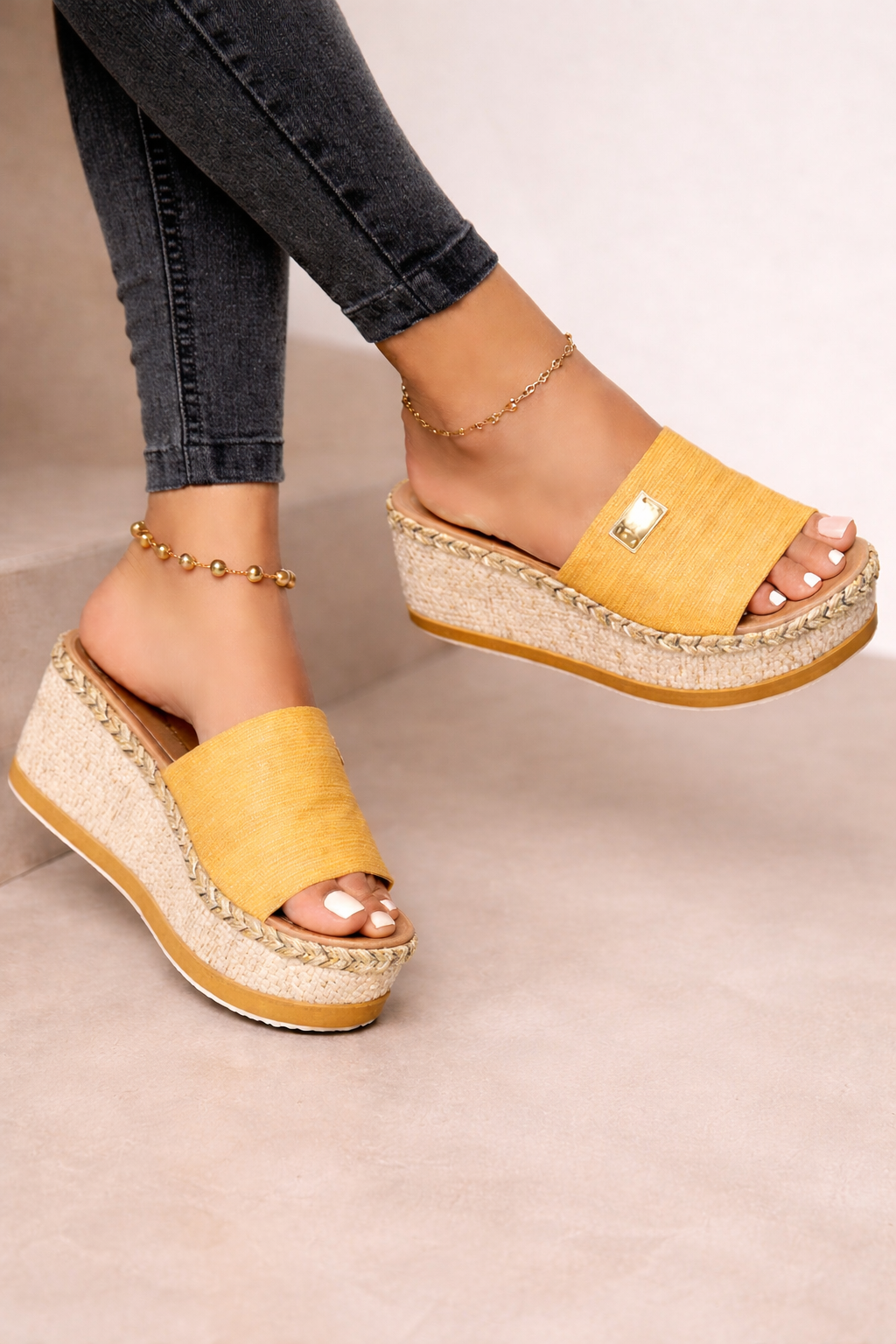 OrthoCare Platform Wedge Sandals - Unique Elegance