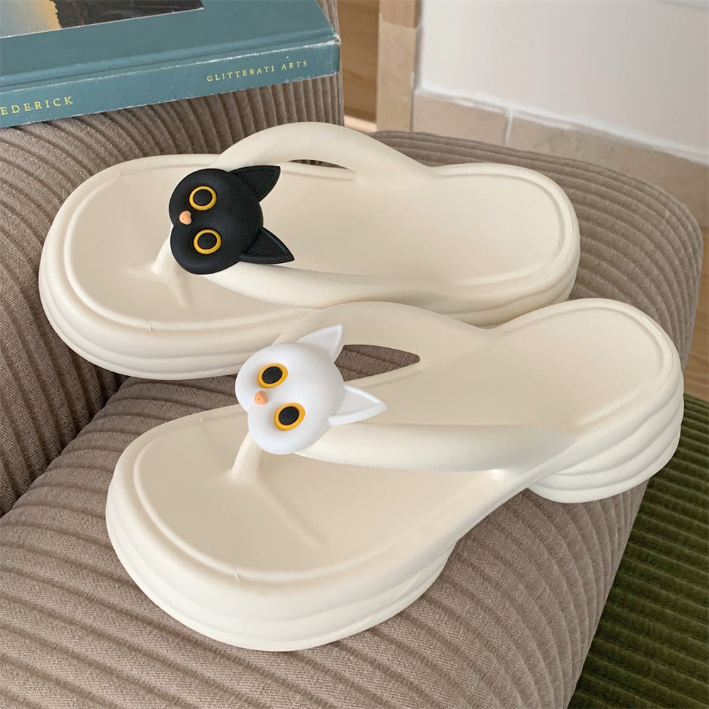 Whitney | Women’s Orthopedic Cute Cat Cloud Flip Flop Slippers