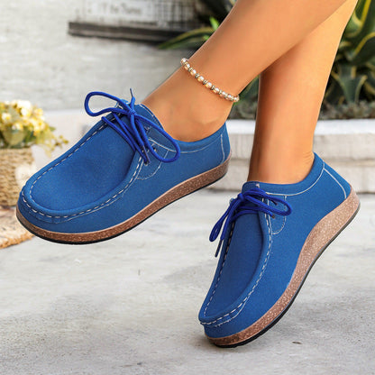 Cataleya | Women’s Orthopedic Suede Lace-Up Casual Loafers